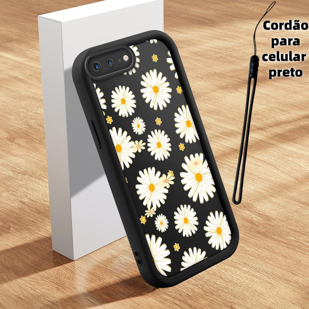 Capinha Com Girassol Capa De Telefone Macia Para iPhone 7 8 Plus Silicone Capas Protetora Normal Case 7352 TYB