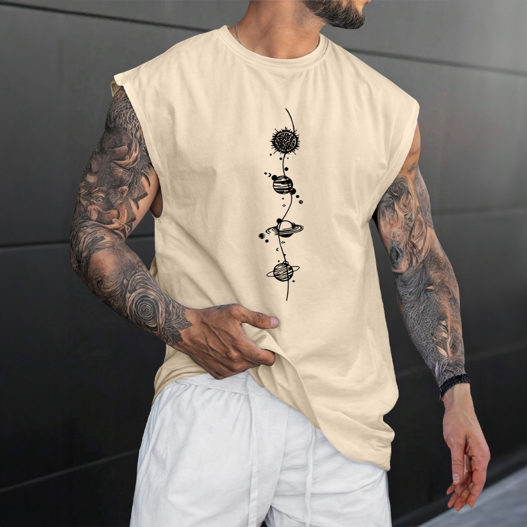 Regata Oversized Camiseta Cavada Estampada Camisa Estilo Machão Academia Trieno Dia a Dia