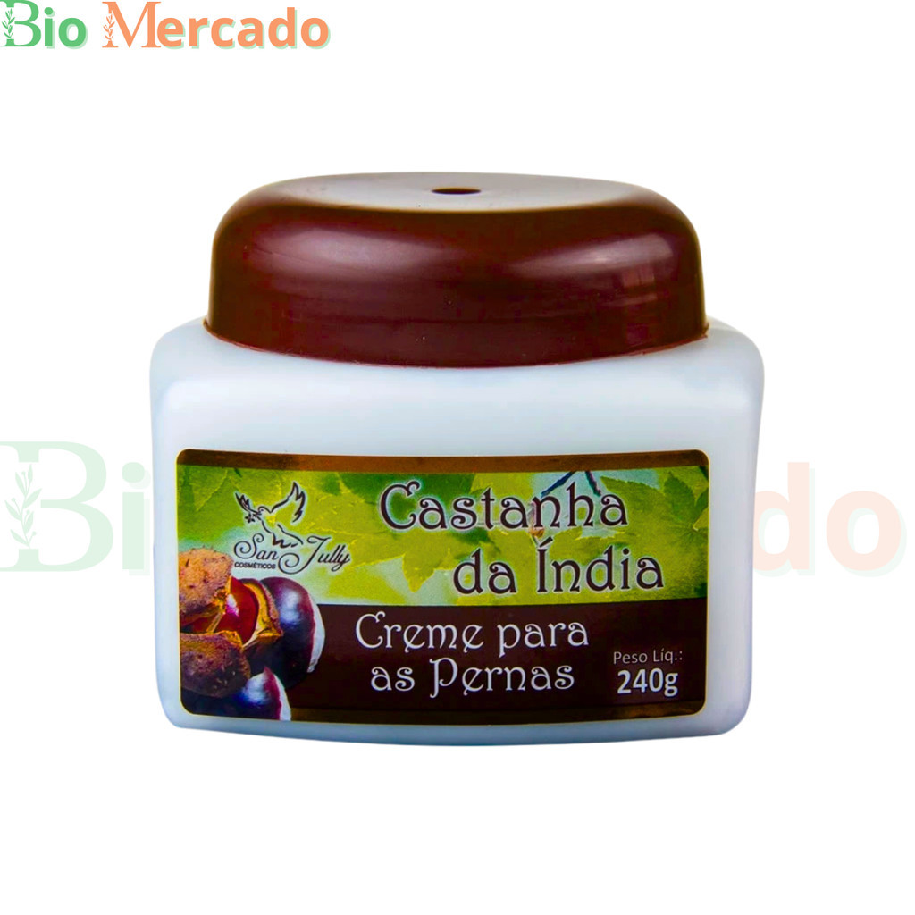 1 Unidade Creme Castanha da Índia Para Pernas SanJully 240g