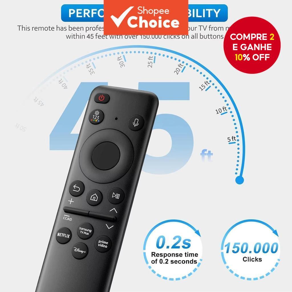  Controle Remoto de Substituição para Samsung Smart TV BN59-01432A QN75QN90CAFXZA QN85QN800CFXZA QN85QN900CFXZA