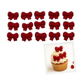 Mini Confeito - Laços Pequenos Vermelho - 15 Unidades - Abelha Confeiteira - Rizzo em Oferta na Shopee