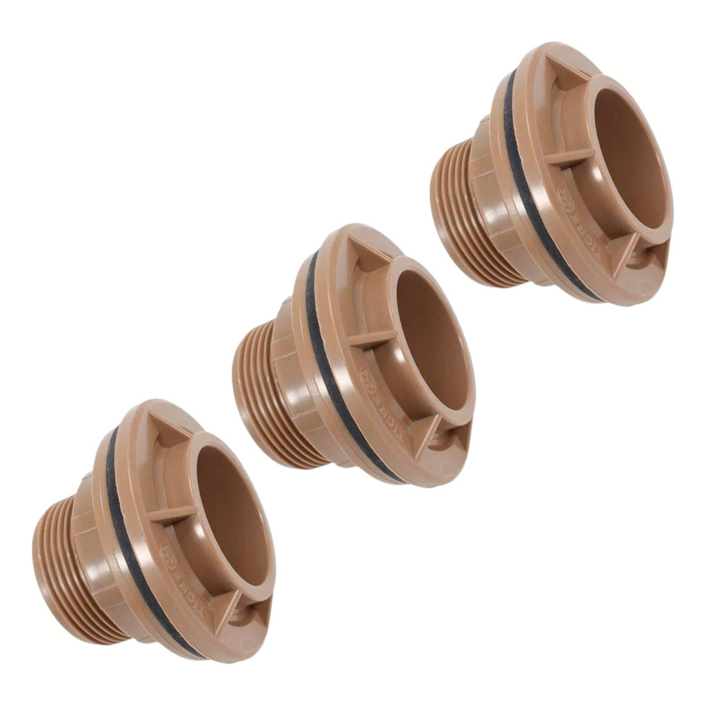 Kit3 Adaptador Soldável Flange P/ Caixa Dágua 50x1.1/2 Tigre