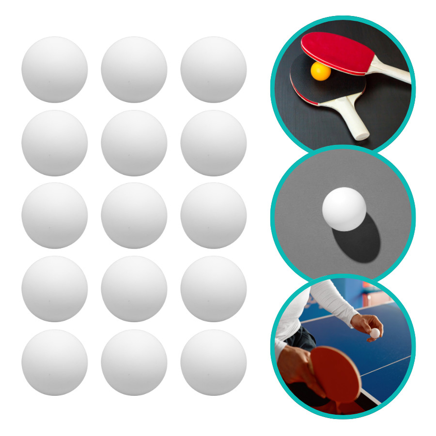 Kit 50 Bolinhas De Ping Pong Tênis De Mesa Branca Profissional Recreativo