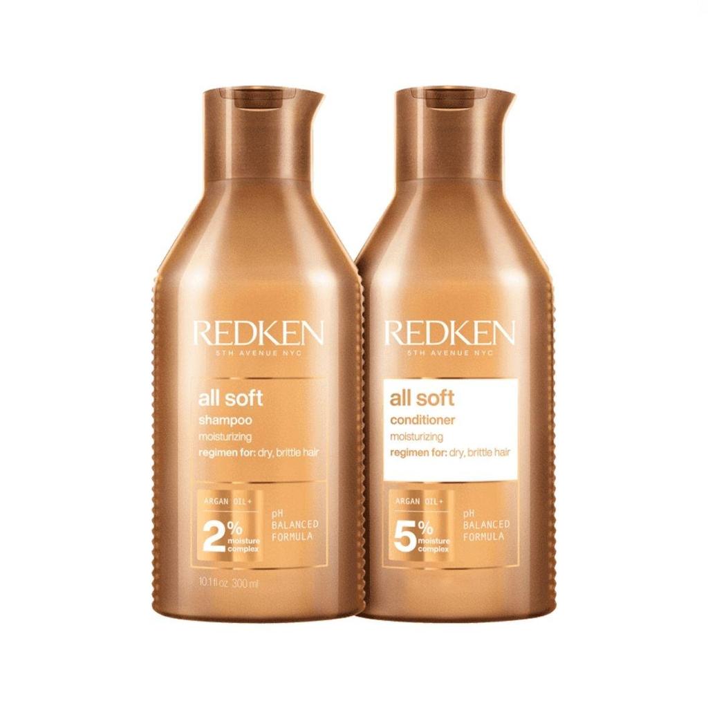 Kit Redken All Soft Shampoo 300 ml + Condicionador 300 ml