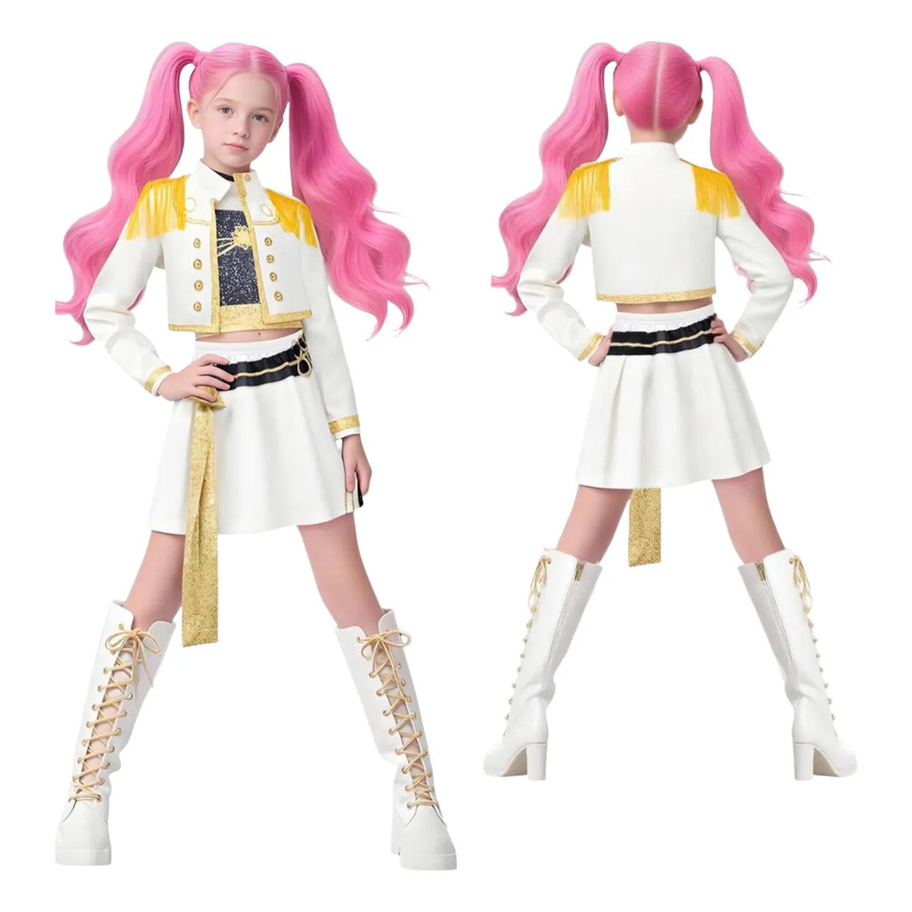 Roupa KPOP Infantil para Palco/Fantasia Rumi Mira Zoey Estilo Ídolo Caça Demônios em Oferta na Shopee