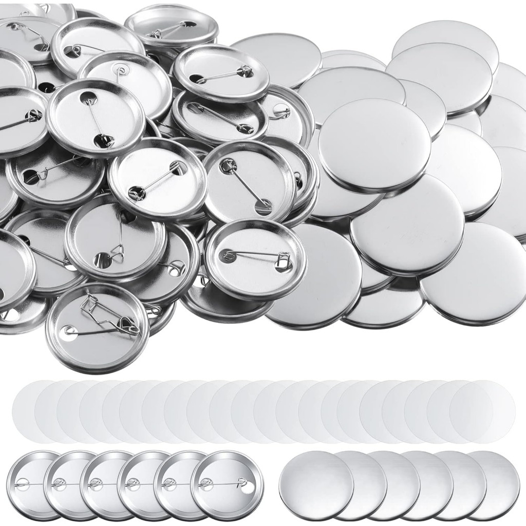 32mm/44mm/58mm Branco Pins E Bottons 300/200/100 Kits Para Mecolour Máquina De Button