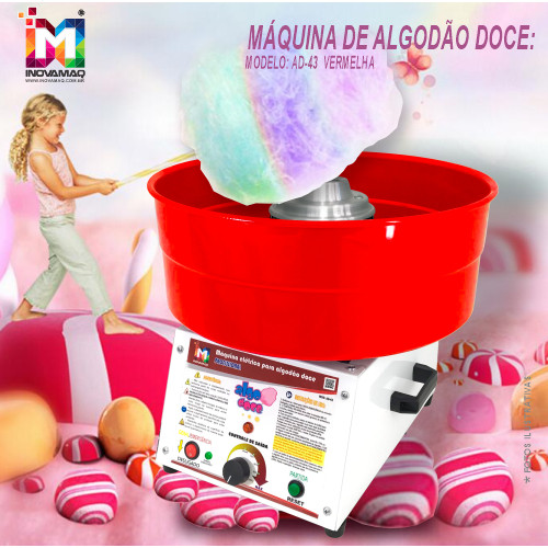 Máquina de Algodão Doce 220V Profissional – Ideal para Buffet, Festas e Eventos