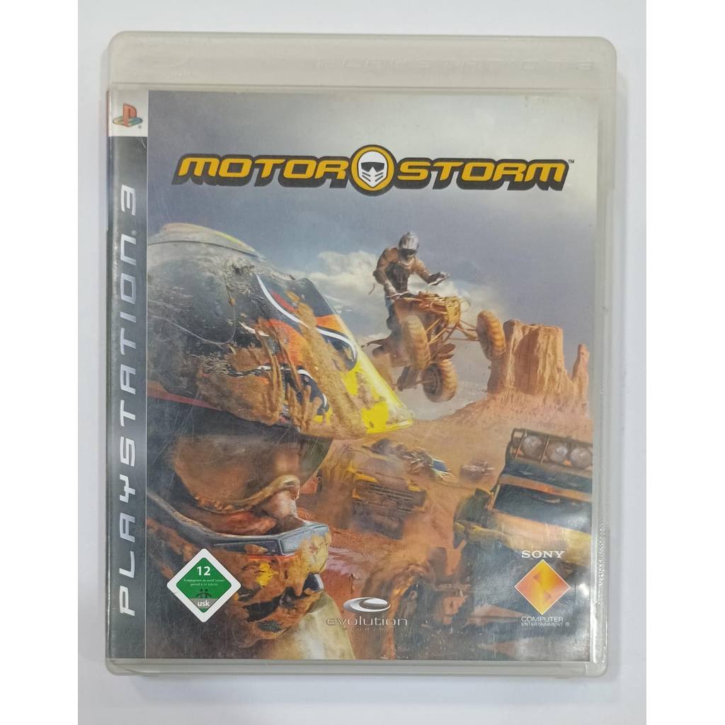 JOGO MOTOR STORM PS3 FÍSICO USADO COM MANUAL