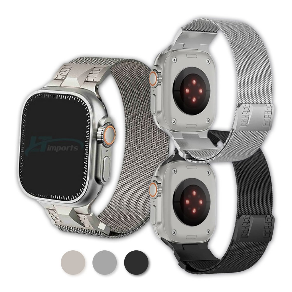 Pulseira Magnetica Glad LTIMPORTS para Apple Watch Ultra 49mm 3/2/1, 46mm 11/10,