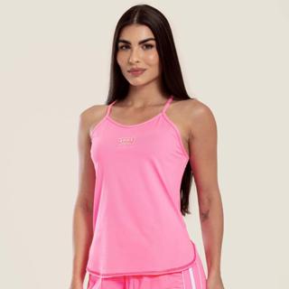 Regata Alça Rosa Confete Poliamida Soft em Oferta na Shopee
