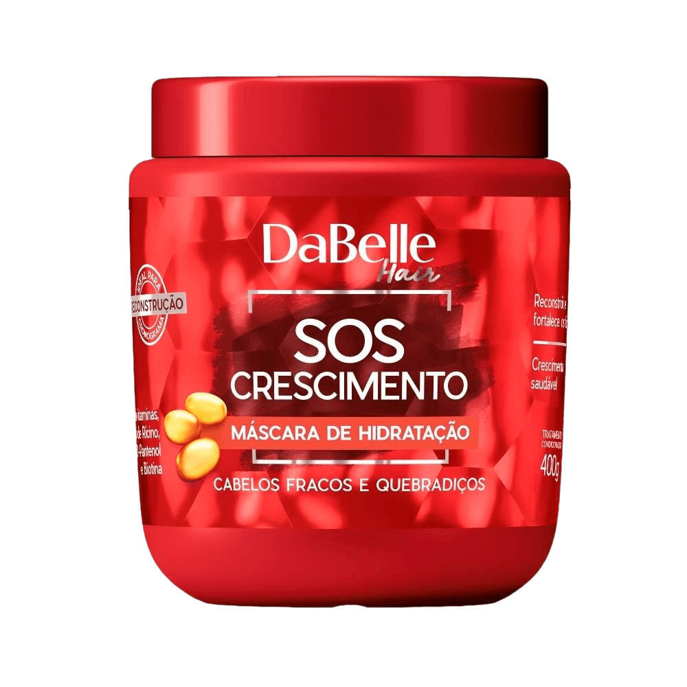 Máscara de Hidratação DaBelle SOS Crescimento 400g em Oferta na Shopee