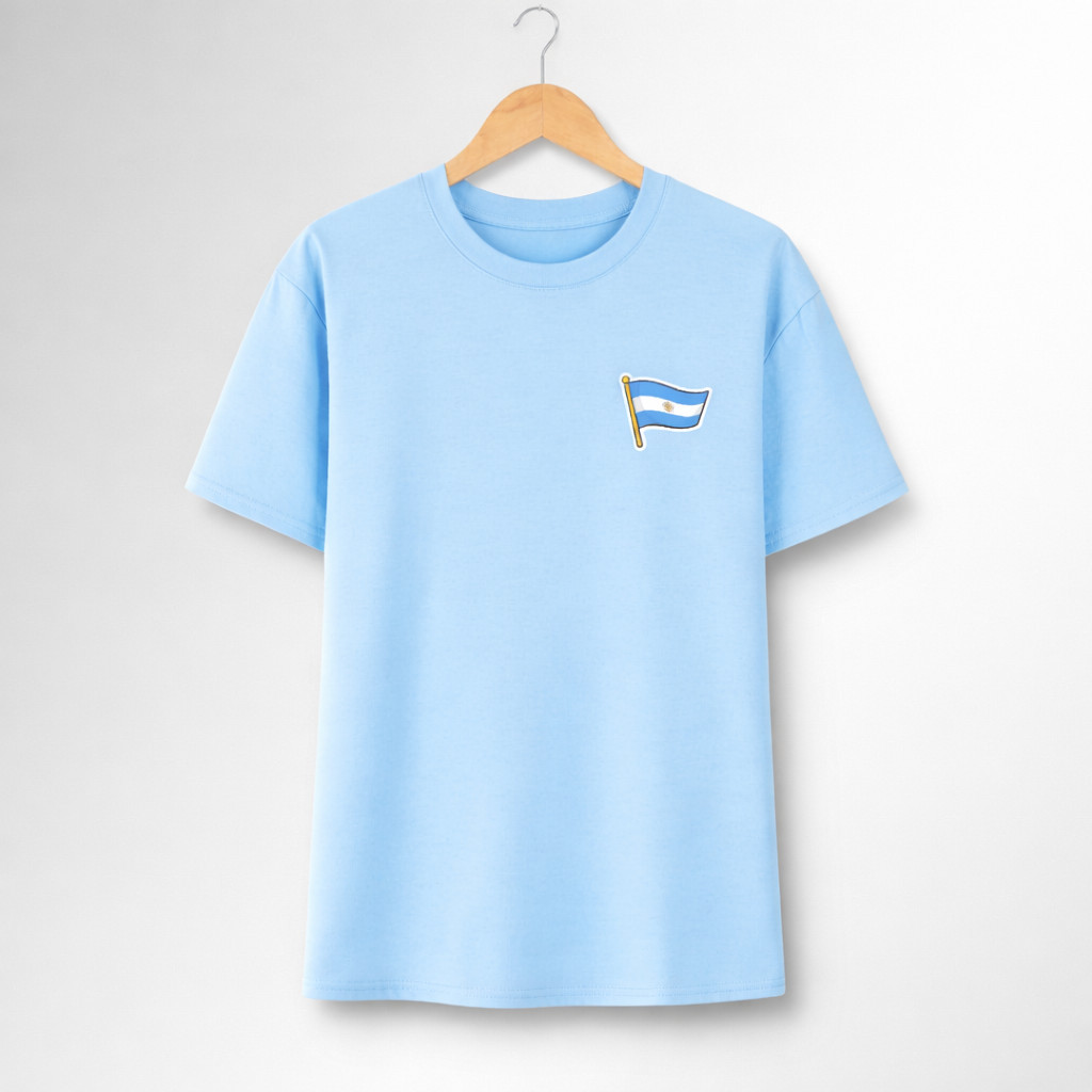 Camiseta Estampada Nome Bandeira Bandeirola Argentina Copa do Mundo 2026   100% Algodão Envio Rápido/Imediato Spyke Shop