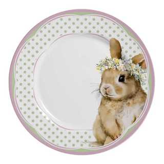 Prato Raso Coelha Agnes Páscoa Decorado Branco 1ª Linha em Oferta na Shopee