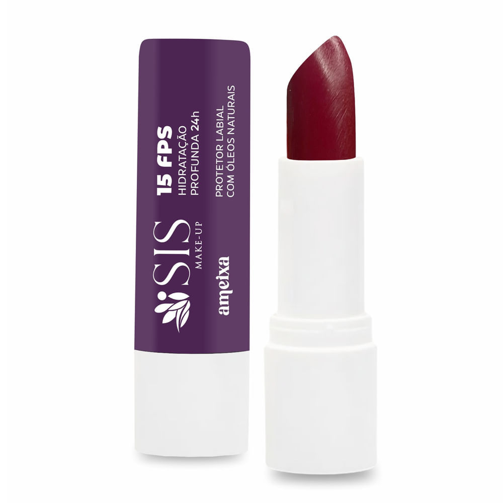 Protetor Labial Isis Make Up FPS15 Cor Ameixa 3,5g em Oferta na Shopee