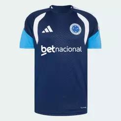 Camisa Cruzeiro Treino Comissão Adidas 2026 C/Patrocínio Azul Marinho