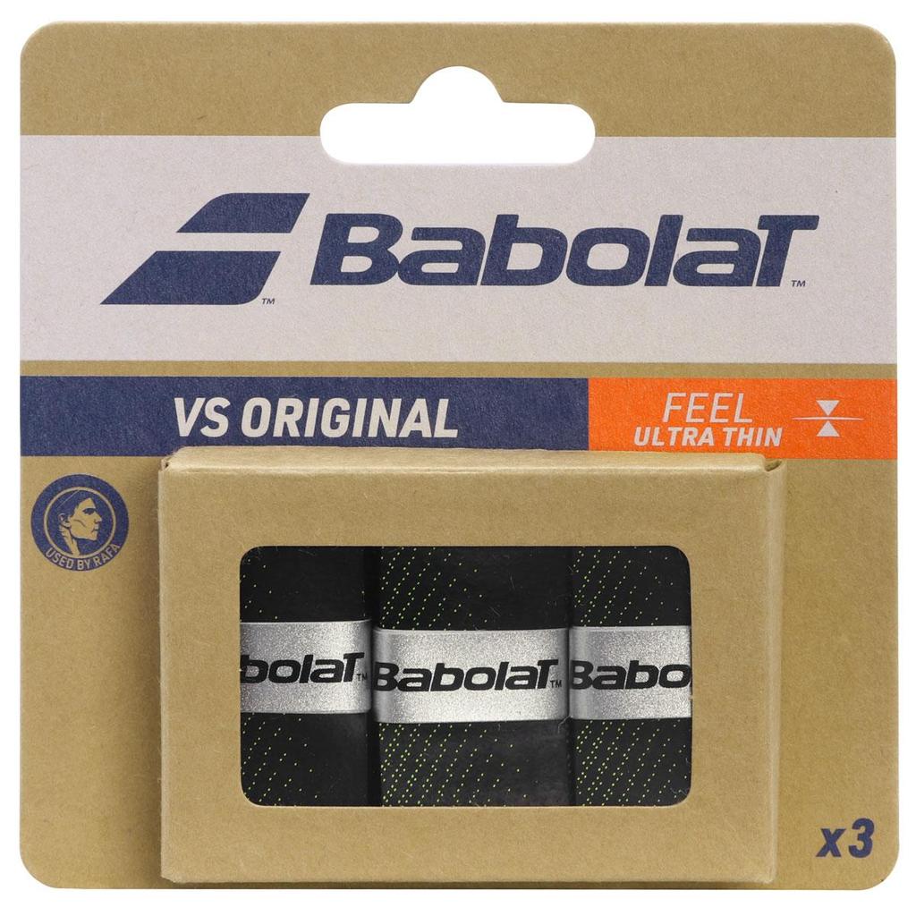 Overgrip Babolat  VS Original X3 Preto e Amarelo em Oferta na Shopee