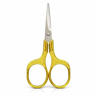 Tesoura Premium Golden Classic 11,7 cm – Inox Afiada com Cabo em Resina Reforçada