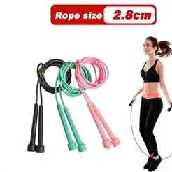 Corda de Pular PVC 280cm Ajustável Antiderrapante, Treino Fitness para Exercício Casa e Estudantes