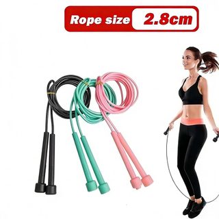 Corda de Pular PVC 280cm Ajustável Antiderrapante, Treino Fitness para Exercício Casa e E…