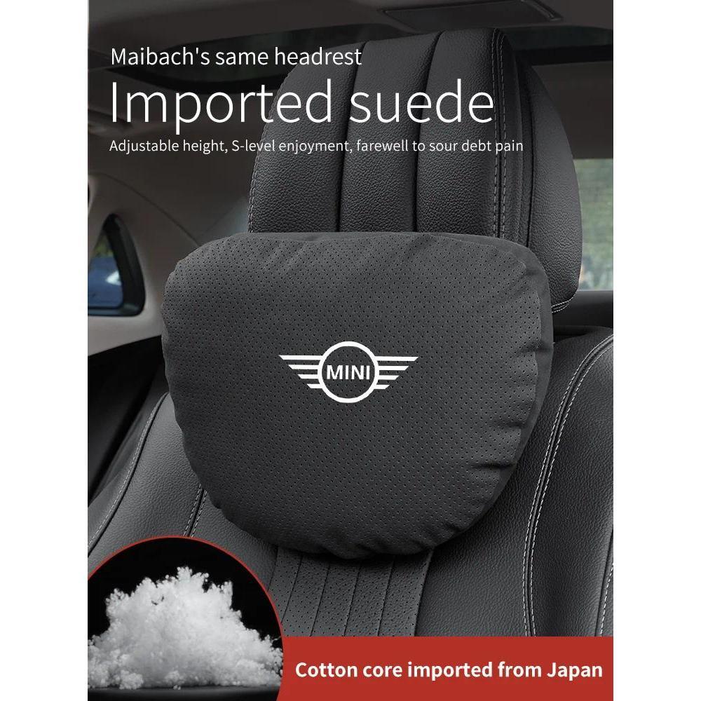 Para Bmw Mini COOPER S JOHN Funciona Clubman Countryman JCW Encosto De Cabeça Do Carro Pescoço Apoio Assento Almofada Lo