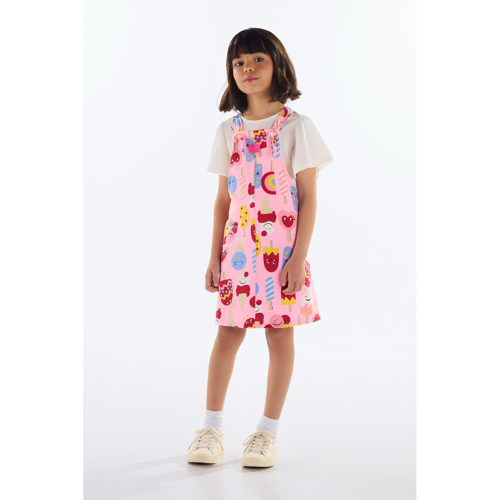 Salopete Infantil em Moletom Quimby