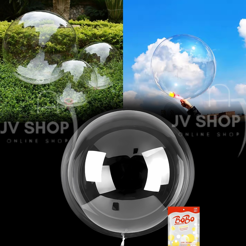 Balão Bubble Transparente 18 e 24 Polegadas Cristal Para Festas Decoração
