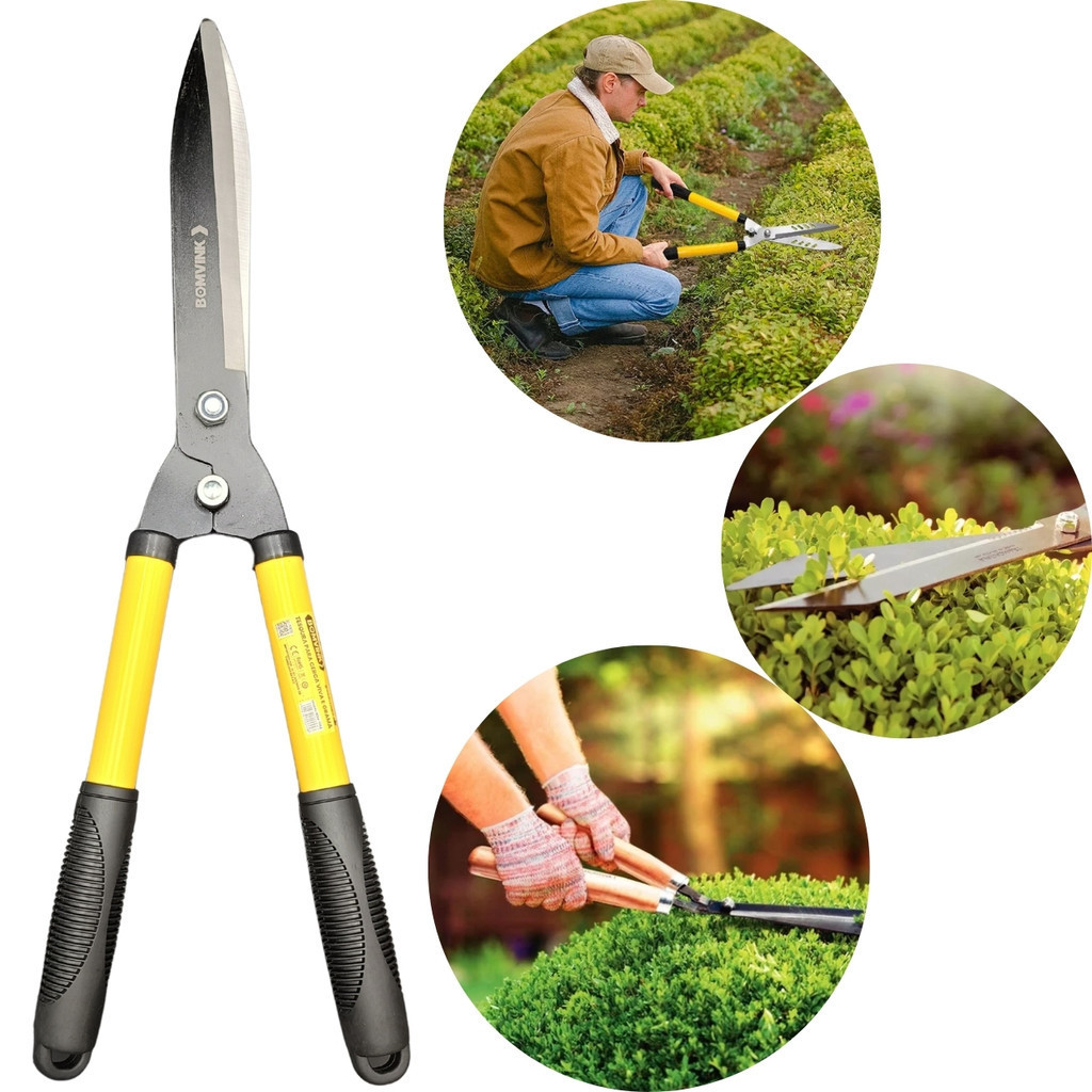 Tesoura Profissional P/ Cerca Viva E Grama Jardinagem 53cm