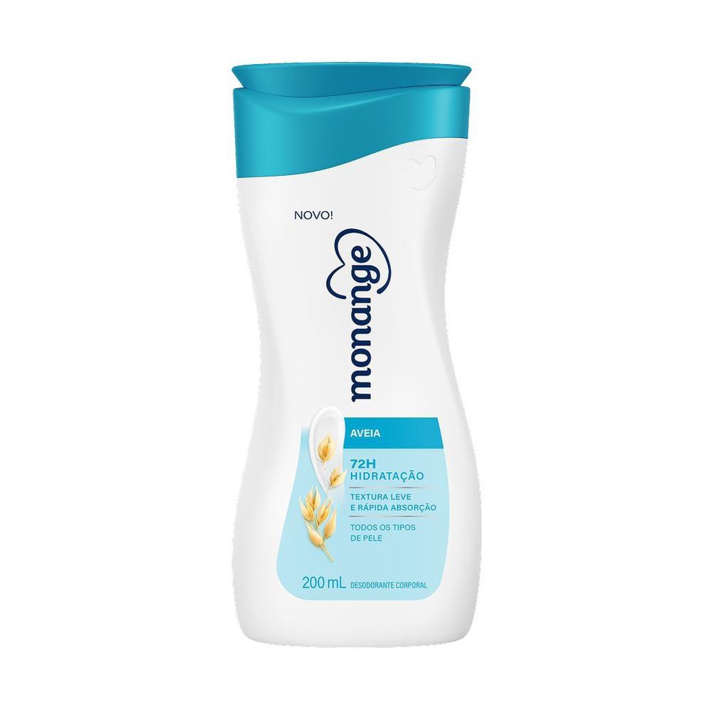 Hidratante Desodorante Monange Hidratação Nutritiva Iogurte com Aveia 200ml