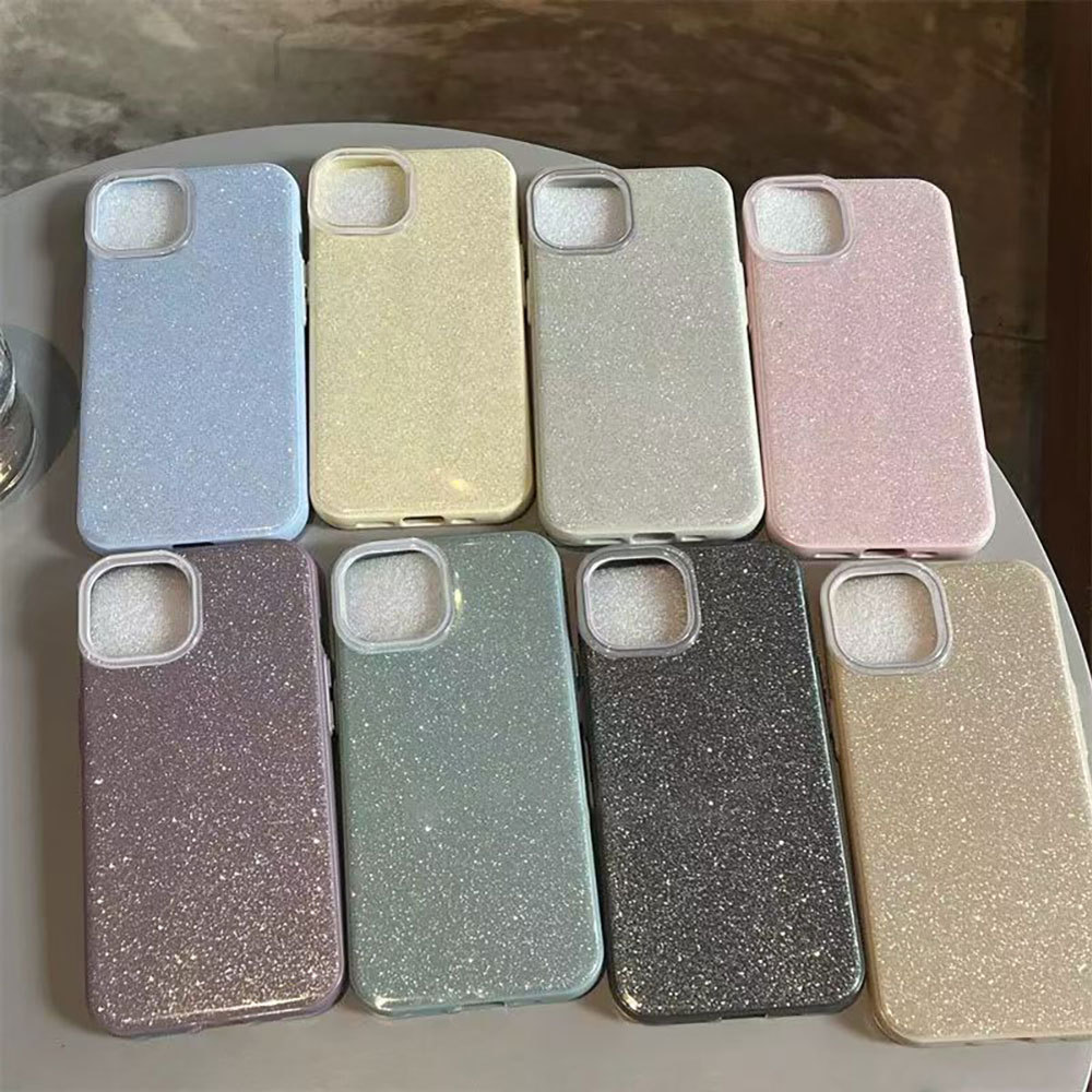 Capinha Silicone Macio Para Samsung A55/A35/A15/A05/S20/S21/S22/S23/S24 - Estilo Glitter Colorido Anti Queda SF
