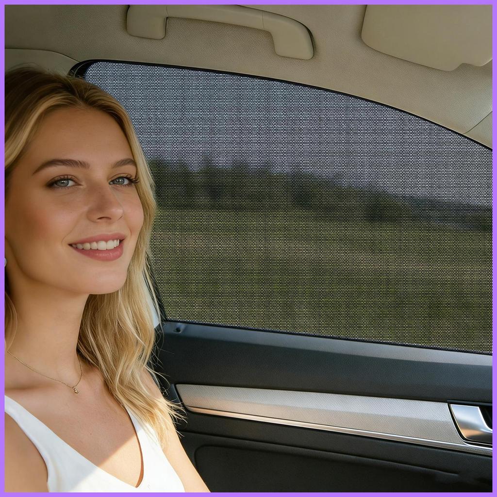 Cortina De Janela De Carro Respirável Proteção UV Cortinas Auto Pára-Sol Para Viagens Acampamento Nap Dormir wheqenbr