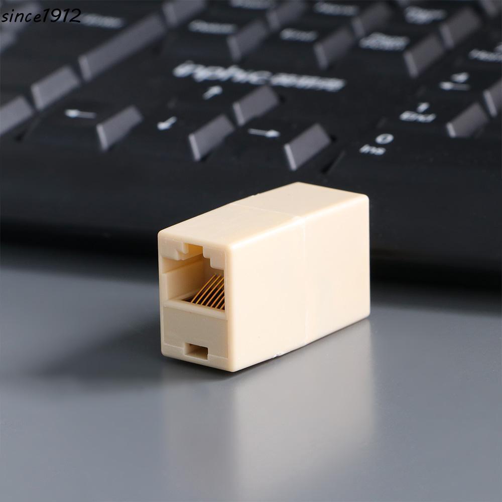 SINCE Conectores De Cabo De Rede RJ45 Conector Ethernet Sockt Adaptador Saída De Computador Acoplador De Marceneiro