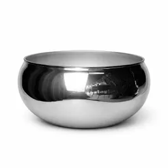Vaso Vidro Grande Espelhado Prata Centro Mesa Décor Terrário
