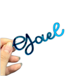 Nome Personalizado Letra Enfeite Aplique Decoração Acrílico em Oferta na Shopee