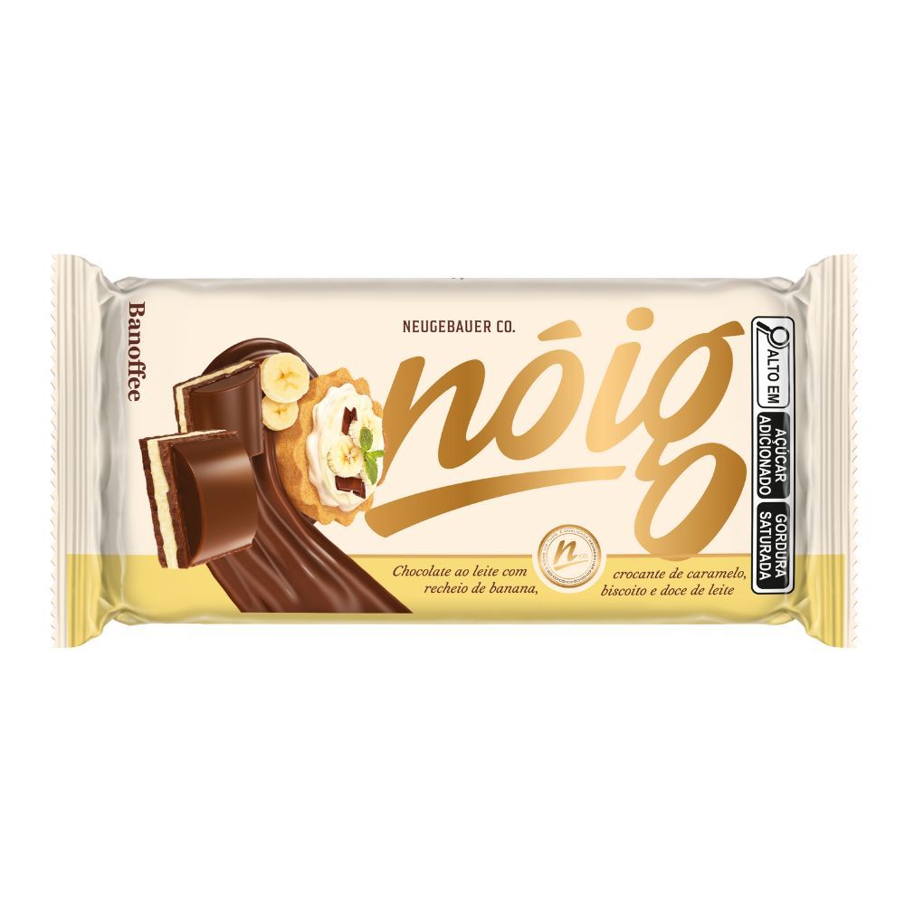 Chocolate ao Leite Neugebauer Nóig Banoffee com Recheio de Banana Crocante de Caramelo Biscoito e Doce de Leite 70g em Oferta na Shopee