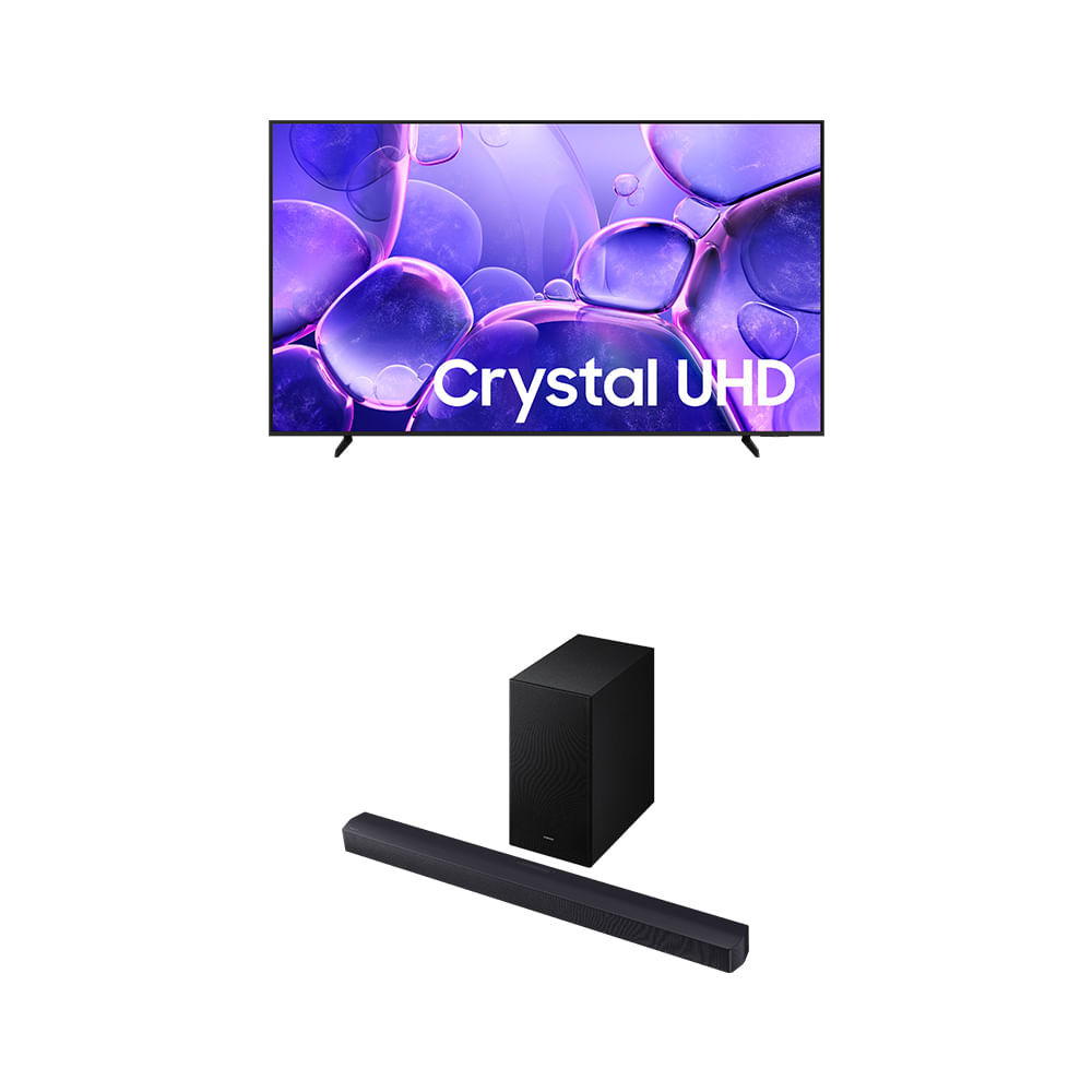 Samsung Smart TV 65" Crystal UHD 4K U8600F + Soundbar HW-B450F em Oferta na Shopee