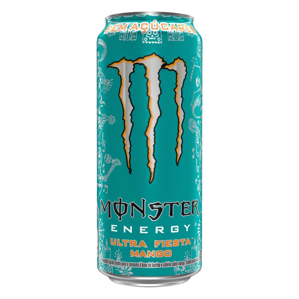 Energético Monster Ultra Fiesta Mango Zero Açúcar 473ml em Oferta na Shopee