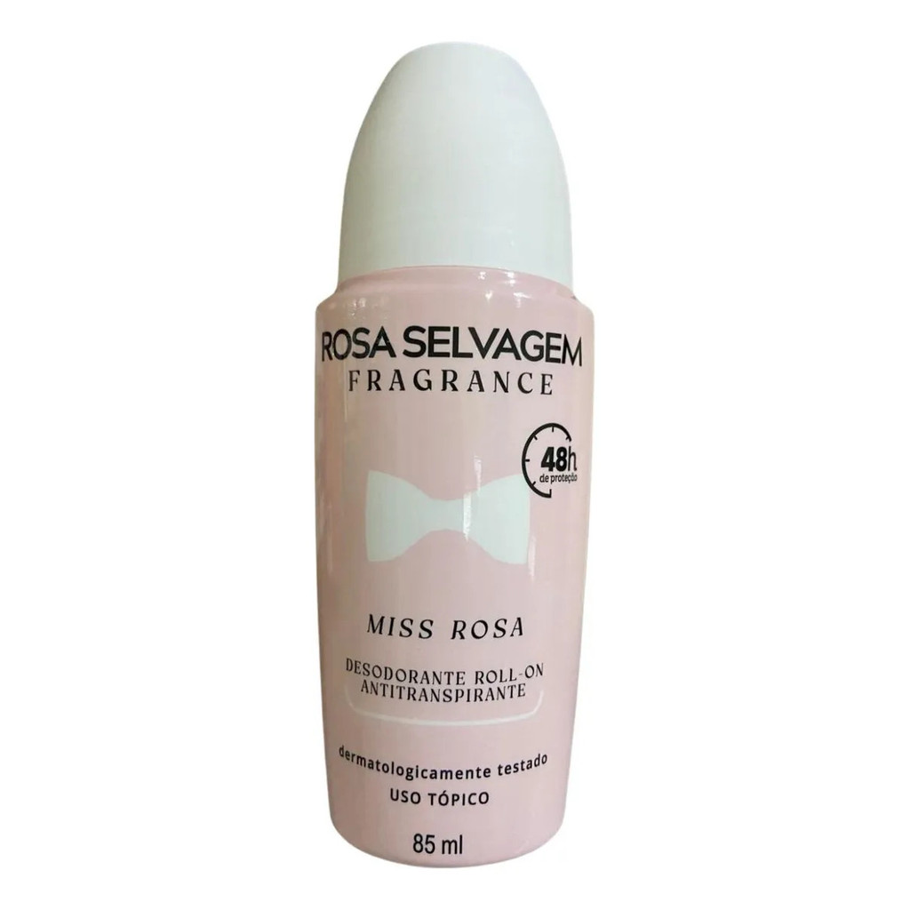 Desodorante Roll-on 48h Rosa Selvagem Miss Rosa 85ml