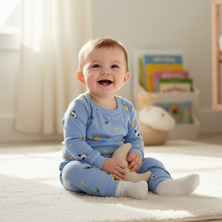 Conjunto Bebê RN Infantil Pijama Kit 2 Peças Manga Longa Malha Menino Menina em Oferta na Shopee