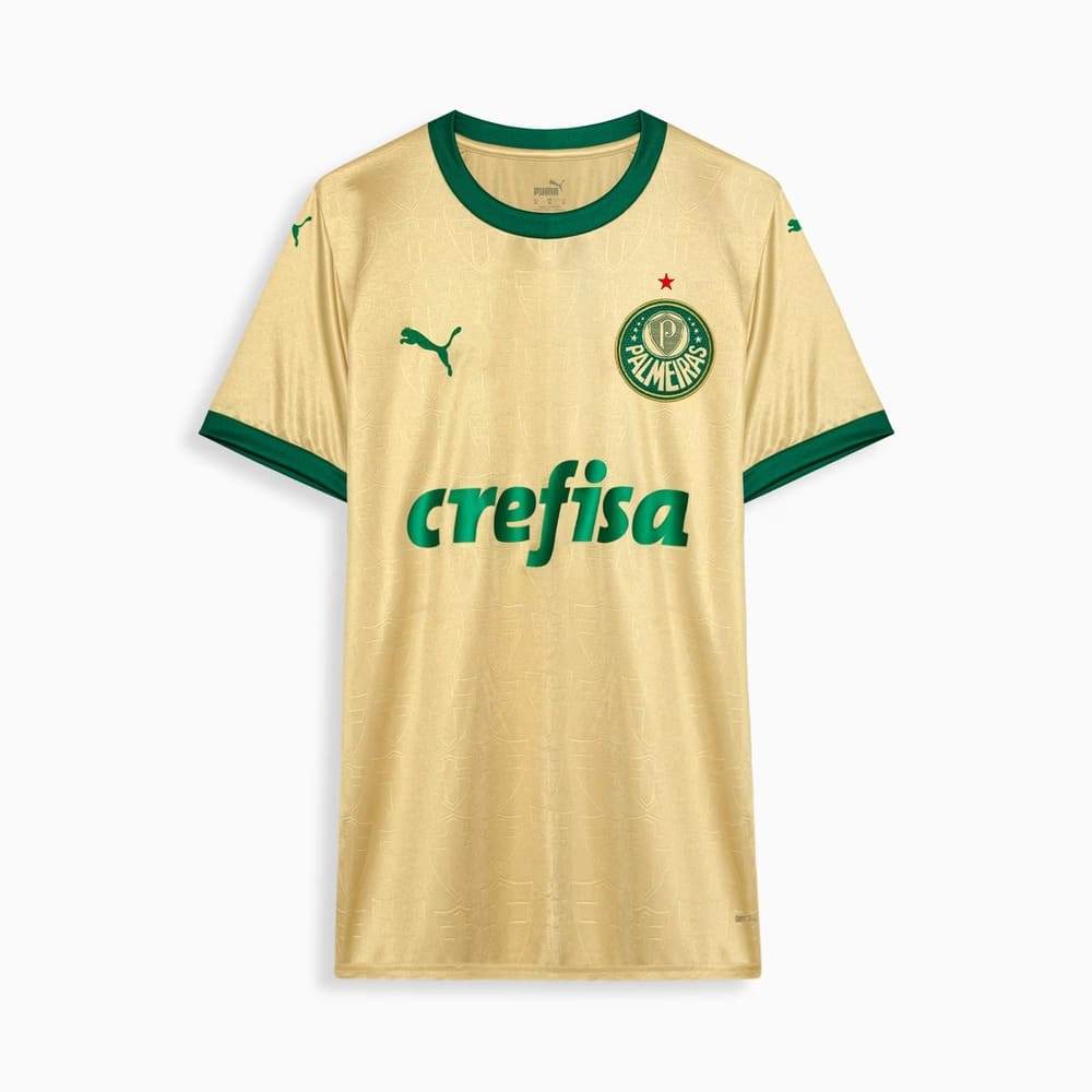 Camisa Palmeiras III Puma 24/25 Torcedor Dourada Oficial + NF