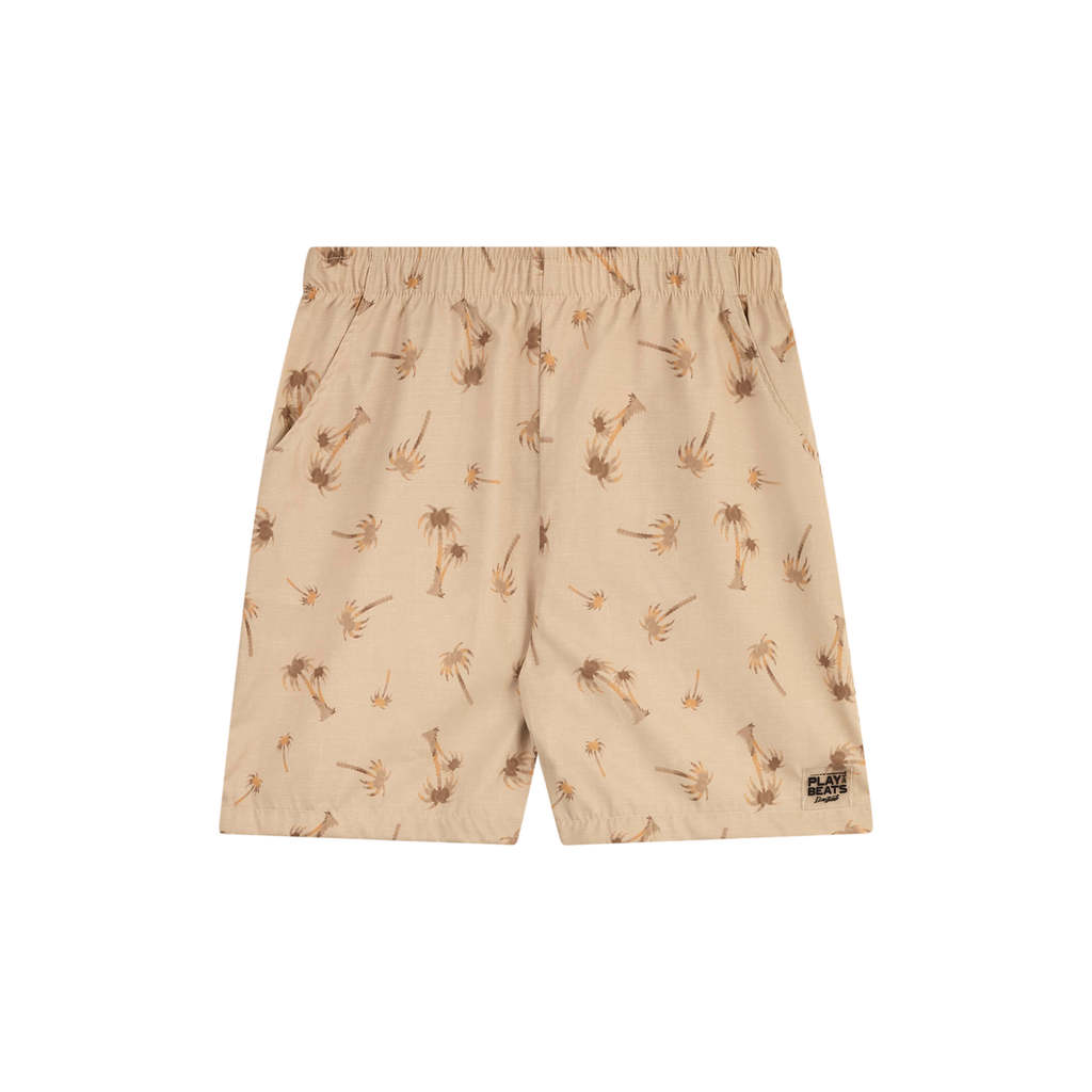 Bermuda Juvenil Menino Estampa Tropical Beats Bege em Oferta na Shopee