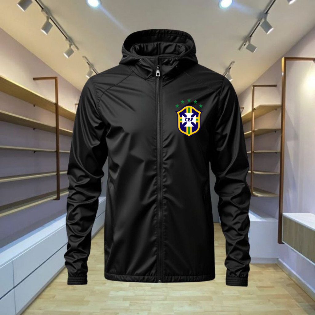 Blusa Corta Vento Motoca Selecao Brasileira Brasil