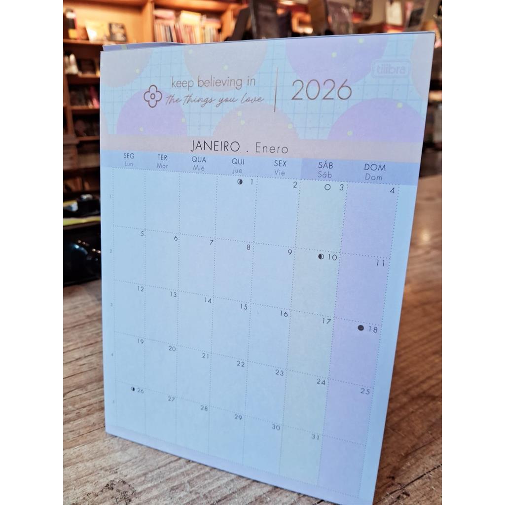 CALENDARIO 2026 PLANNER DE MESA SOHO autor TILIBRA