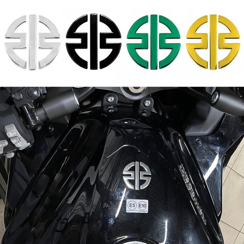TKEY 2 Peças Adesivos De Motocicleta 3D Decalques De Carenagem Emblema Logotipos De Tanque Para Kawasaki NINJA H2R Z125 