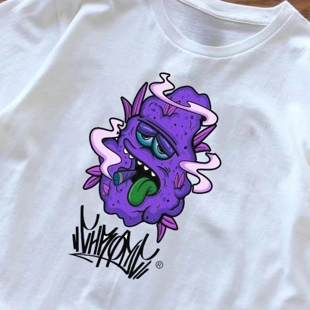 Camiseta Estampada CHRONIC Gosma Roxa 100% Algodão Conforto e Estilo 2025