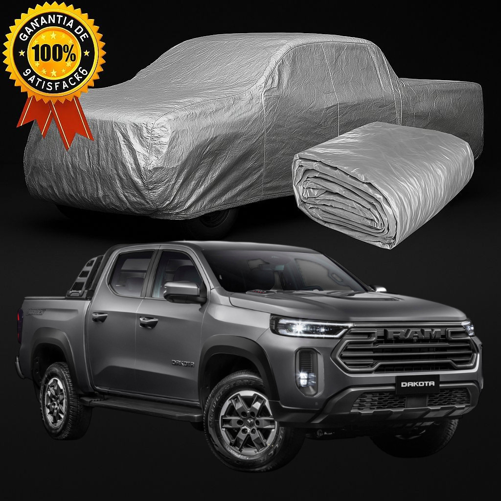 Capa De Cobrir Carro RAM DAKOTA 100% Impermeável Com ou Sem Forro Protege do Sol Chuva