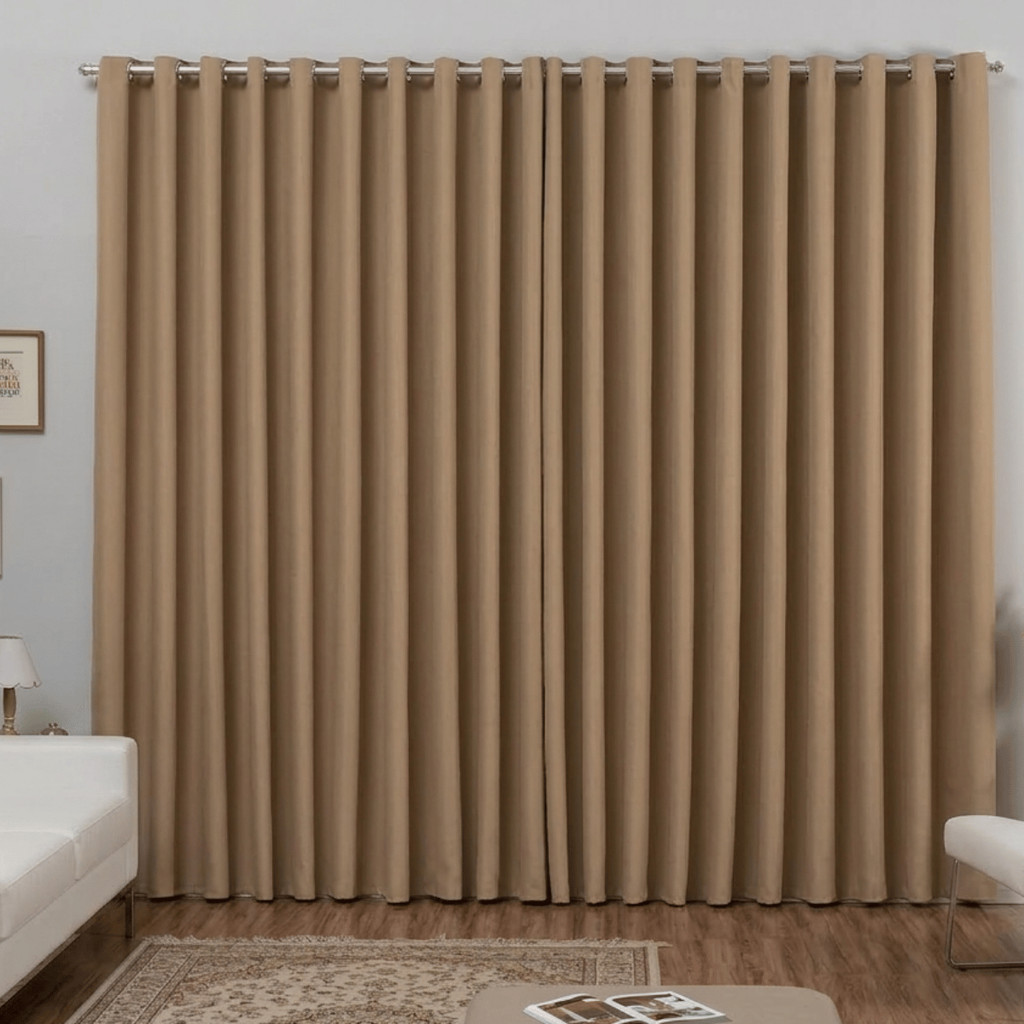 Cortina Blackout 4,00m x 2,50m Corta Luz Tecido Blecaute Alta Qualidade Veda Sala Quarto Escritório em Oferta na Shopee