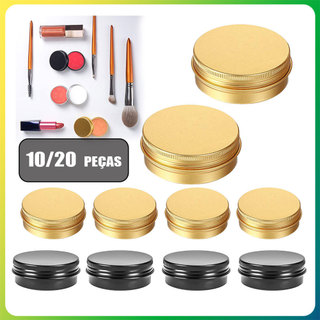 10/20 peças 50ml/50g lata de alumínio redonda para fazer aromaterapia, velas e lembranças artesanais