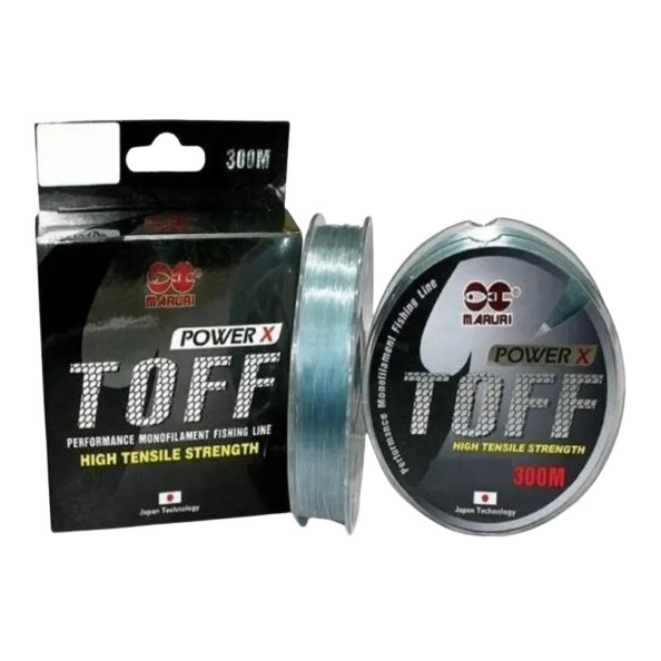 Linha de Pesca Monofilamento Maruri Power X Toff 300m 0.261mm 13.2lbs