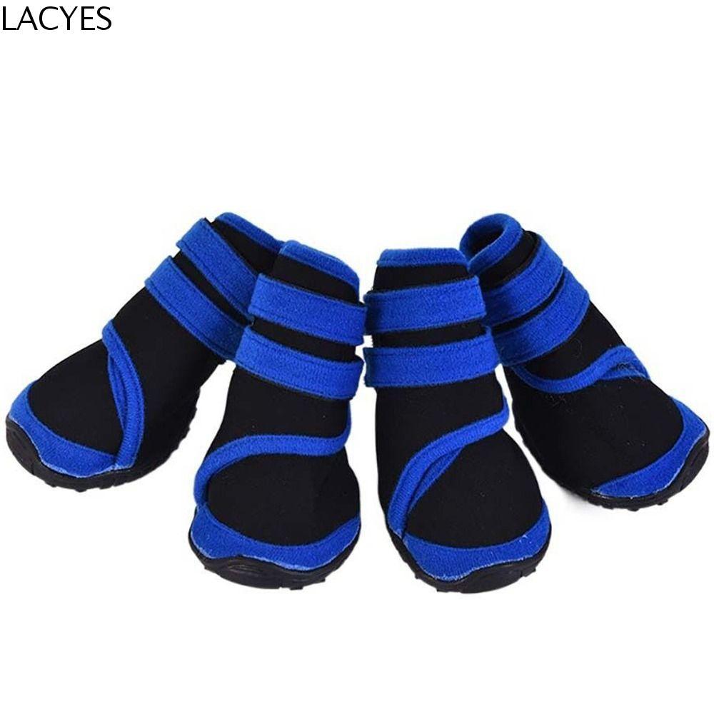 LACYES Sapatos Para Cães Robustos , 4 Peças , Capa Perna De Cachorro , Sola , Outono E Inverno , À Prova D'água , De Chu