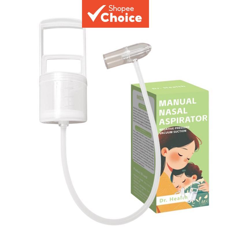  Aspirador Nasal para Bebê, Potente Sistema Manual de Bombeamento, Ponta de Nariz Não Invasiva, Higiene e Conforto.